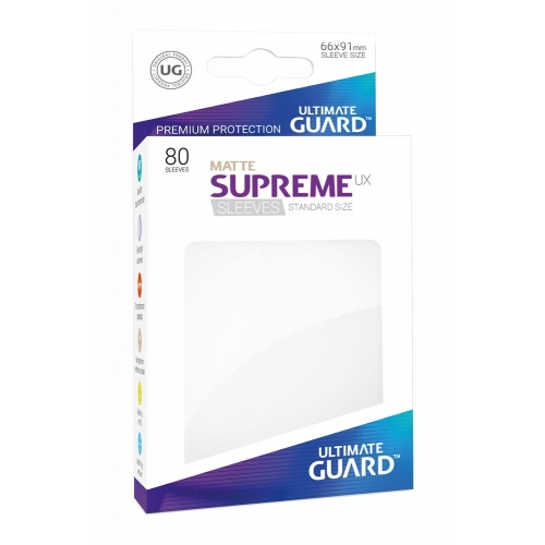 Ultimate Guard - 80 pochettes Supreme UX Sleeves taille standard Blanc Mat