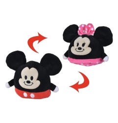 Disney - Peluche réversible Mickey/Minnie 8 cm