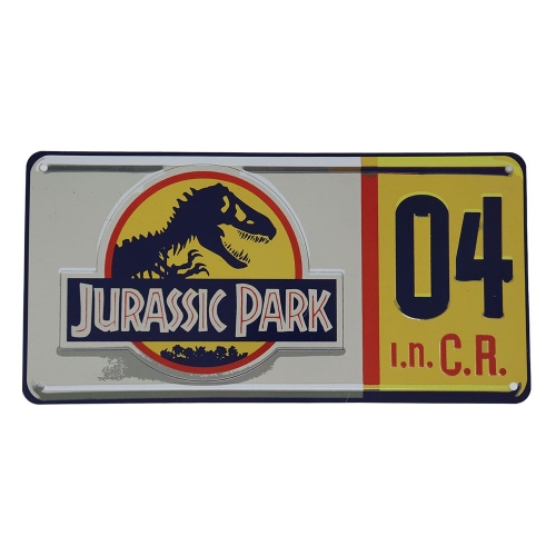 Jurassic Park - Réplique 1/1 plaque minéralogique Dennis Nedry