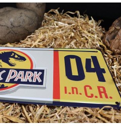 Jurassic Park - Réplique 1/1 plaque minéralogique Dennis Nedry