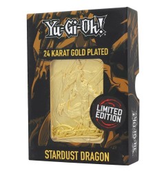 Yu-Gi-Oh ! - Réplique Card Stardust Dragon (plaqué or)