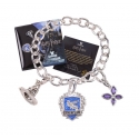 Harry Potter - Bracelet avec pendentifs plaqué argent Lumos Ravenclaw