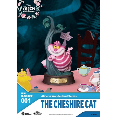 Alice au Pays des Merveilles - Statuette Mini Diorama Stage The Cheshire Cat 10 cm