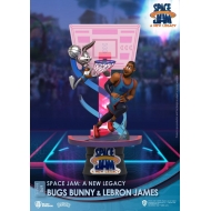 Space Jam : A New Legacy - Diorama D-Stage Bugs Bunny & Lebron James New Version 15 cm