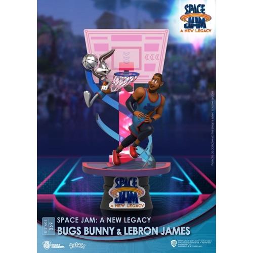 Space Jam : A New Legacy - Diorama D-Stage Bugs Bunny & Lebron James New Version 15 cm