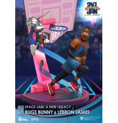 Space Jam : A New Legacy - Diorama D-Stage Bugs Bunny & Lebron James New Version 15 cm