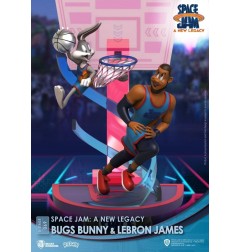 Space Jam : A New Legacy - Diorama D-Stage Bugs Bunny & Lebron James New Version 15 cm