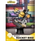 Les Minions 2 - Diorama D-Stage Rocket Bike 15 cm