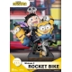 Les Minions 2 - Diorama D-Stage Rocket Bike 15 cm