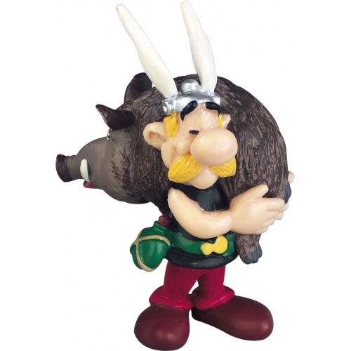 Astérix - Figurine portant un sanglier 6 cm