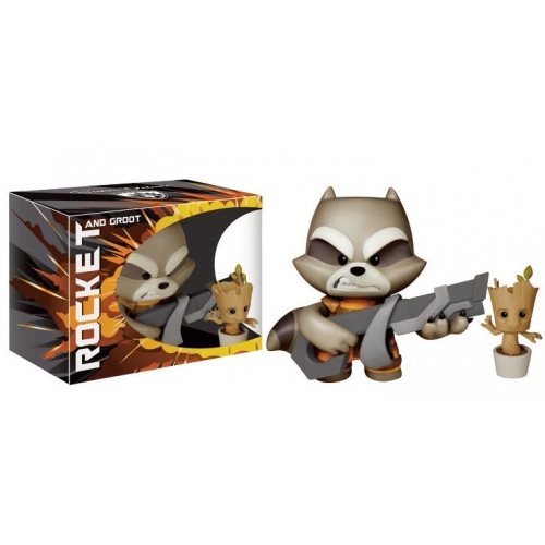 Les Gardiens de la Galaxie - Figurine Super Deluxe Rocket & Baby Groot 20cm