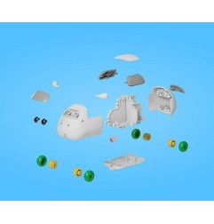 Pui Pui Rongeurs à moteur - Figurine Model Kit MODEROID Molcar Shiromo 7 cm