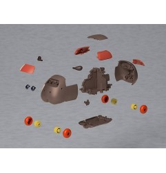 Pui Pui Rongeurs à moteur - Figurine Model Kit MODEROID Molcar Armored Teddy 7 cm