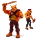 Les Tortues Ninja - Pack 2 figurines BST AXN Arcade Flashing BeBop & Rocksteady Exclusive 13 cm