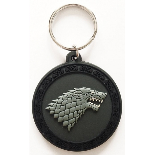 Game of Thrones - Porte-clés caoutchouc Stark 6 cm