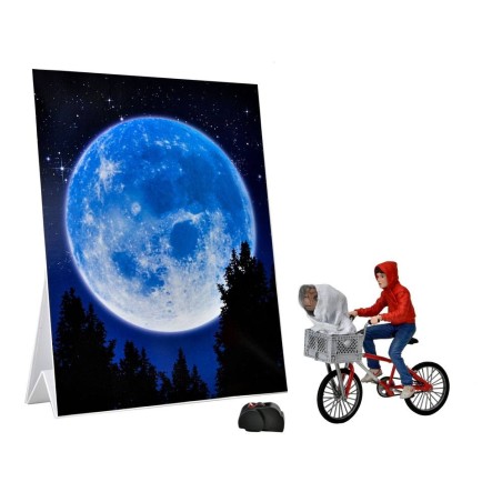 E.T., l'extra-terrestre - Figurine Elliott & E.T. en vélo 13 cm