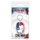 Captain America Civil War - Porte-clés caoutchouc Face Split 6 cm