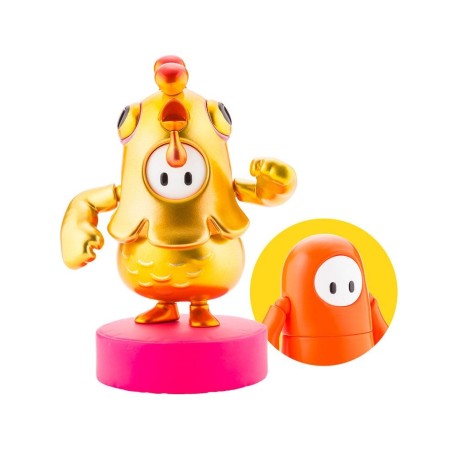 Fall Guys: Ultimate Knockout - Figurine 1/20 Legendary Edition Orangeade / Golden Chicken Costume 8 cm