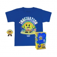 Bob l' Eponge - Set figurine et T-Shirt Pocket POP! & Tee Rainbow