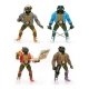 Les Tortues Ninja - Set 4 figurines BST AXN Street Gang Assortment 2 Exclusive 13 cm