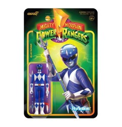Mighty Morphin Power Rangers - Figurine ReAction Blue Ranger 10 cm