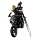 Final Fantasy VII Remake Play Arts Kai - Figurines et véhicule Jessie, Cloud & Bike