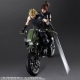 Final Fantasy VII Remake Play Arts Kai - Figurines et véhicule Jessie, Cloud & Bike