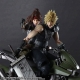 Final Fantasy VII Remake Play Arts Kai - Figurines et véhicule Jessie, Cloud & Bike