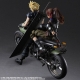 Final Fantasy VII Remake Play Arts Kai - Figurines et véhicule Jessie, Cloud & Bike