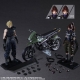 Final Fantasy VII Remake Play Arts Kai - Figurines et véhicule Jessie, Cloud & Bike