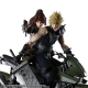 Final Fantasy VII Remake Play Arts Kai - Figurines et véhicule Jessie, Cloud & Bike