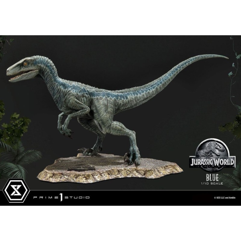 Jurassic Park - Jurassic World: Fallen Kingdom statuette Prime Collectibles 1/10 Blue (Open Mouth Version) 17 cm