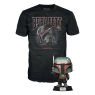 Star Wars : The Mandalorian - Set figurine et T-Shirt POP! & Tee Boba Fett