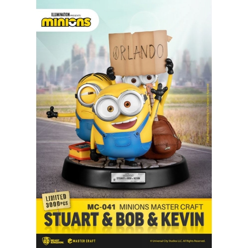 Les Minions - Statuette Master Stuart & Bob & Kevin 35 cm