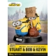 Les Minions - Statuette Master Stuart & Bob & Kevin 35 cm