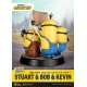 Les Minions - Statuette Master Stuart & Bob & Kevin 35 cm