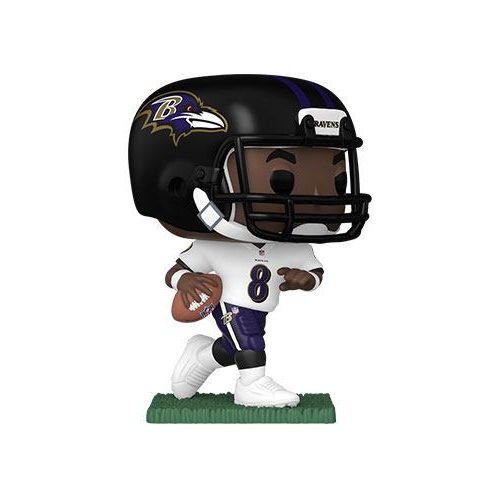NFL - Figurine POP! Ravens Lamar Jackson (Away) 9 cm