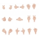 Original Character - Accessoires pour figurines Nendoroid Doll Hand Parts Set 02 (Cream)