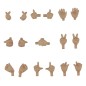 Original Character - Accessoires pour figurines Nendoroid Doll Hand Parts Set 02 (Cinnamon)