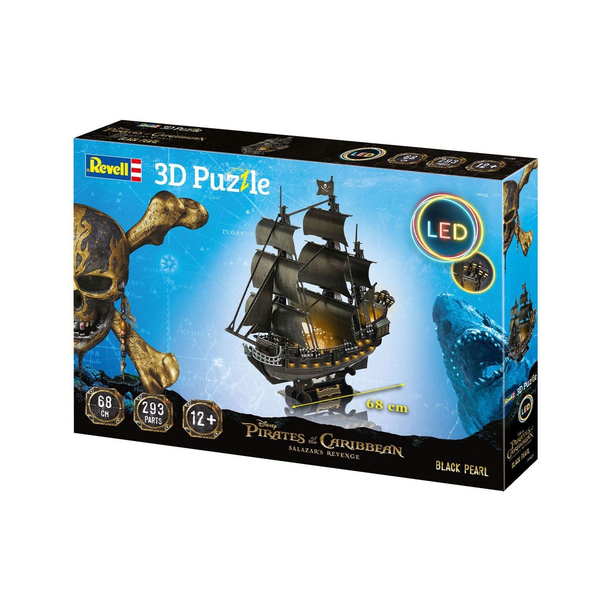 Maquette puzzle 3D la Perle noire (Black Pearl) en métal