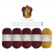 Harry Potter - Kit spécial écharpe infinité Gryffindor