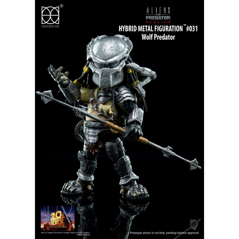 Alien vs. Predator - Figurine Hybrid Metal Wolf Predator 14 cm