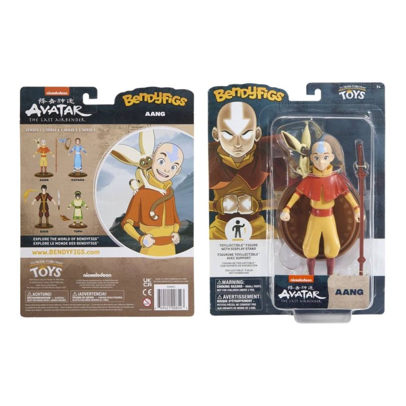 Figurine Flexible Aang - Avatar Le Dernier Maître De L'Air - The Noble Collection