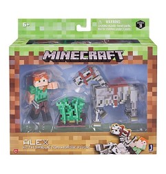 Minecraft - Figurine Alex with Skeleton Horse 8 cm