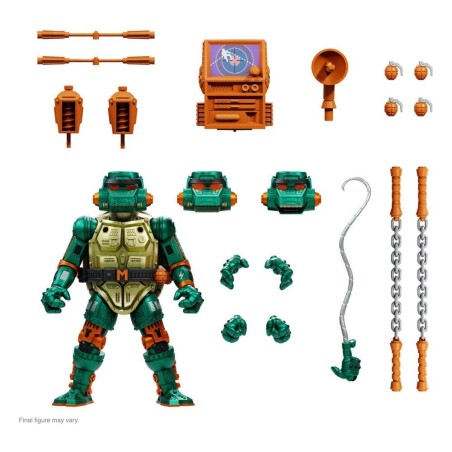 Tortues Ninja - Les Tortues ninja figurine Ultimates Warrior Metalhead Michelangelo 18 cm