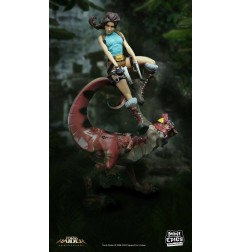 Tomb Raider - Figurine Mini Epics Lara Croft & Raptor 24 cm