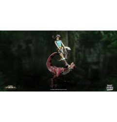 Tomb Raider - Figurine Mini Epics Lara Croft & Raptor 24 cm