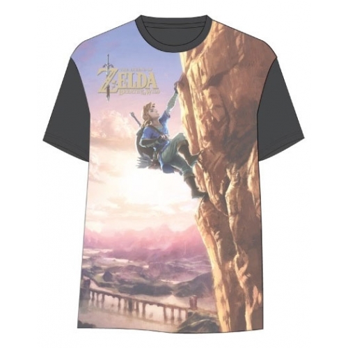The Legend of Zelda Breath of the Wild - T-Shirt Link Climbing