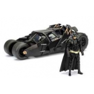 Batman The Dark Knight - Réplique 1/24 Batmobile métal 2008 avec figurine