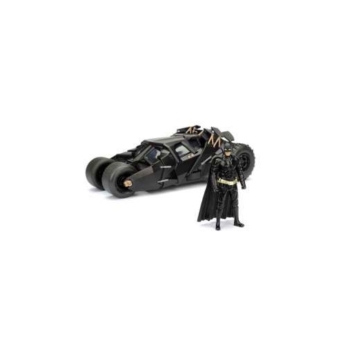 Batman The Dark Knight - Réplique 1/24  Batmobile métal 2008 avec figurine